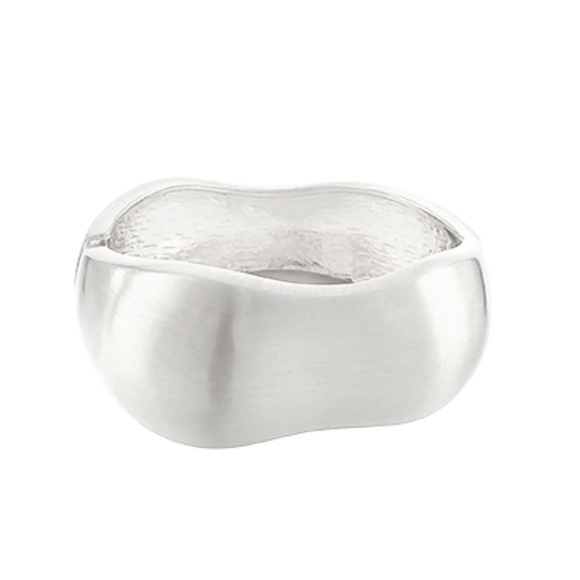 Brushed Metal Bangle Hinge Bracelet - Picture 2 of 2